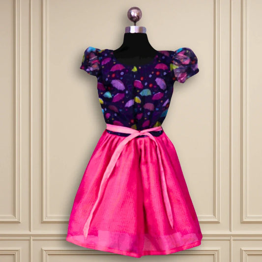 Beautiful Party Wear With Purple kids frock