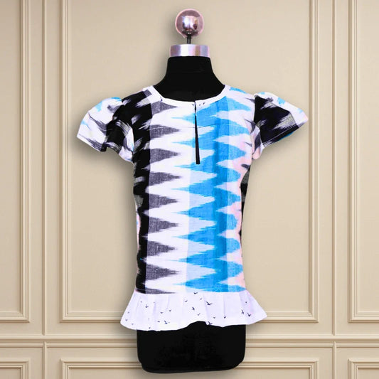 Beautiful Casual /Daily Wear A-Line Ikkatt kids frock