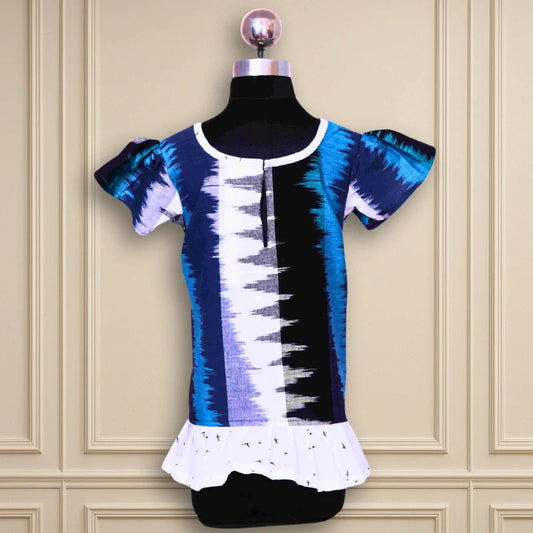 Beautiful Casual /Daily Wear A-Line Ikkatt kids frock