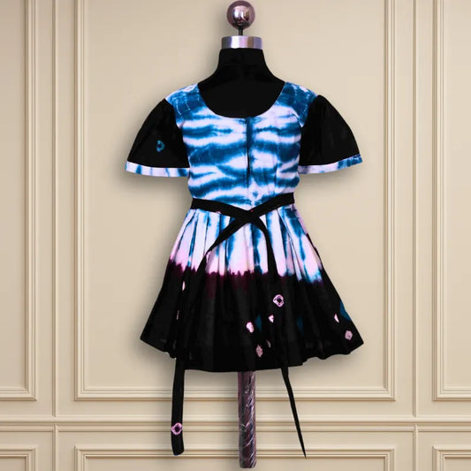 Beautiful Casual wear chungudi cotton waist frock