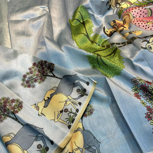 Soft tussar saree