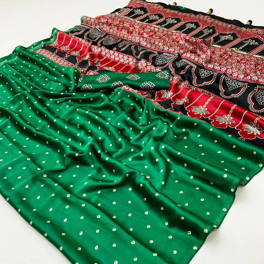 Ajrakh Semi Modal Saree