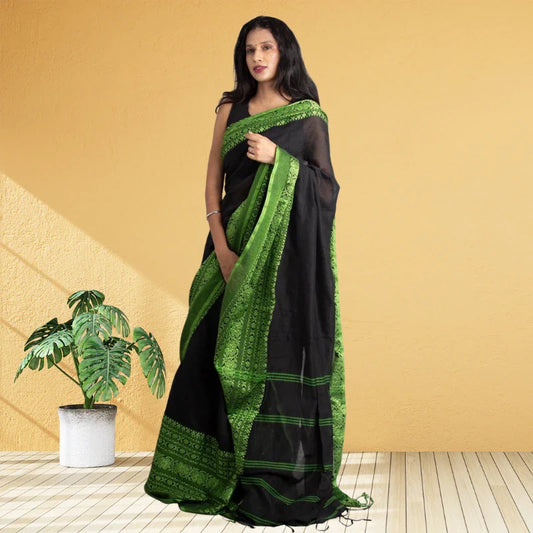 Begumpuri Khadi Cotton saree