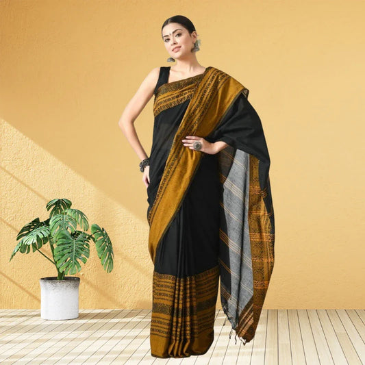 Begumpuri Khadi Cotton saree