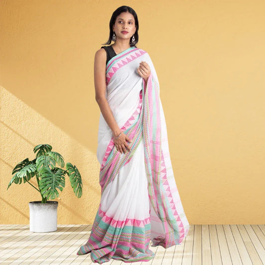 Begumpuri Khadi Cotton saree